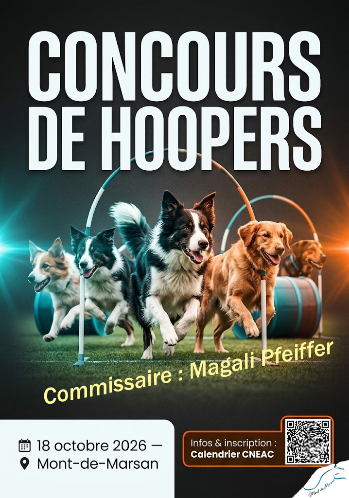 Concours de HOOPERS le 18 Octobre 2026 à Mont de Marsan